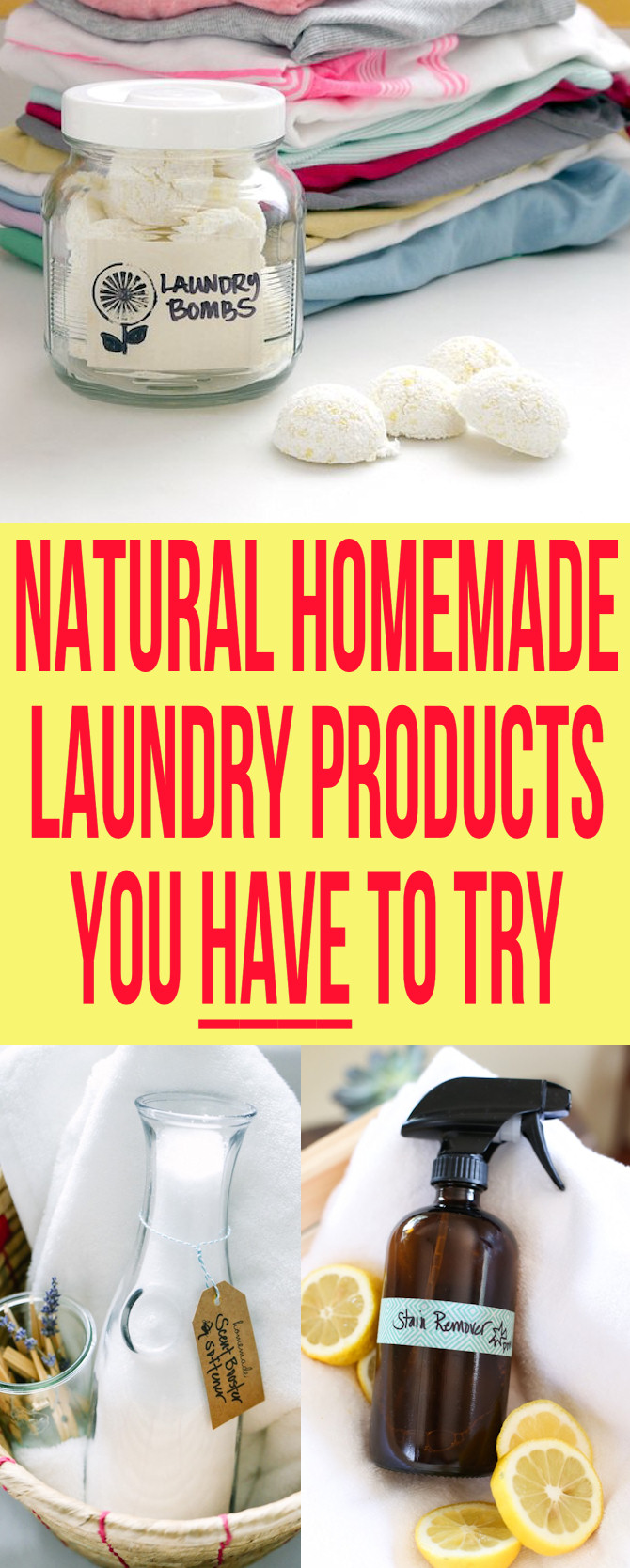 Natural Homemade Laundry Products and Detergents